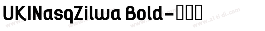 UKINasqZilwa Bold字体转换